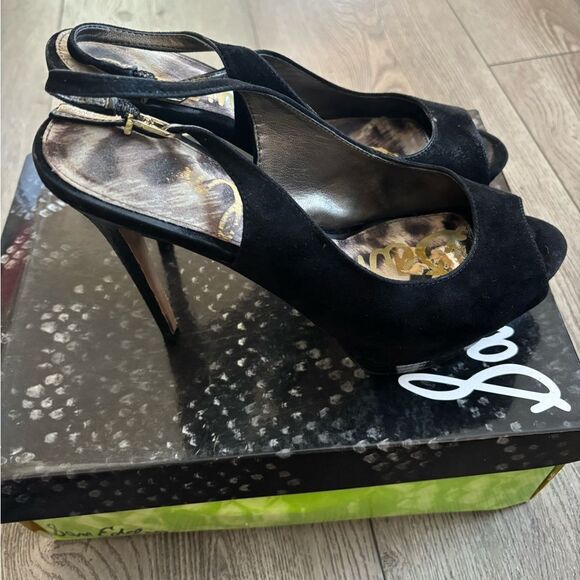 Sam Edelman Penelope black  Lea high heels used - Picture 5 of 8